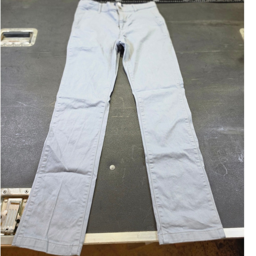 The Childrens Place Boys Chino Pants Light Blue Gray Size 14 Adjustable Waist